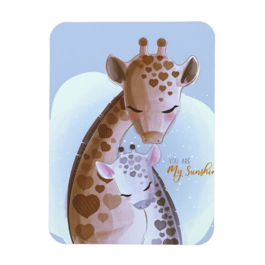 Giraffe Lover Niedliche Giraffen Magnet (Vertikal)