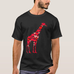 Giraffe Lover Niedliche Liebe Herz-Tiere Paare Val T-Shirt