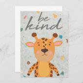 Giraffe Lover sei wie eine Giraffe Dankeskarte (Vorne/Hinten)