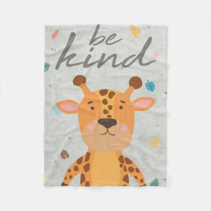Giraffe Lover sei wie eine Giraffe Fleecedecke