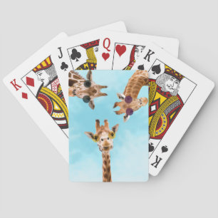 Giraffe Lover Three Giraffe Brothers Spielkarten