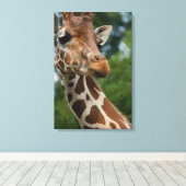 Giraffe Lovers Art Leinwanddruck (Insitu (Holzboden))