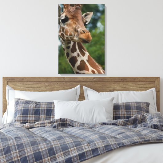 Giraffe Lovers Art Leinwanddruck (Insitu (Schlafzimmer))