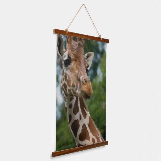 Giraffe Lovers Art Wandteppich Mit Holzrahmen (Gewinkelt)