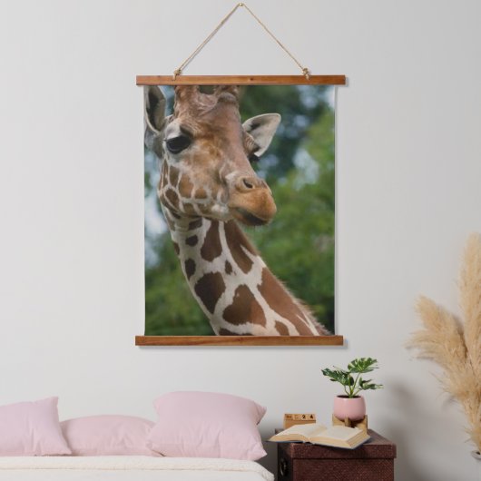 Giraffe Lovers Art Wandteppich Mit Holzrahmen (Schlafzimmer)
