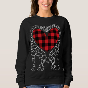 Giraffe Lovers Christmas Buffalo Kariert Pajama An Sweatshirt