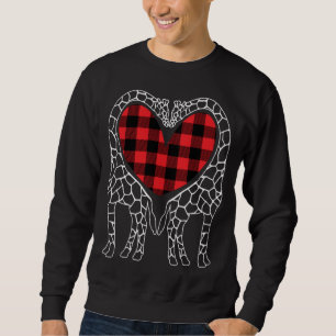 Giraffe Lovers Christmas Buffalo Kariert Pajama An Sweatshirt
