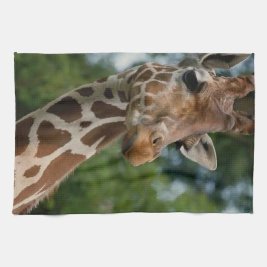 Giraffe Lovers Kunstgeschenke Geschirrtuch (Horizontal)