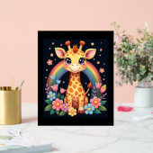 Giraffe Lovers T - Shirt Acrylschild (Hochzeit)