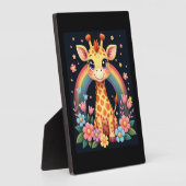 Giraffe Lovers T - Shirt Fotoplatte (Seite)