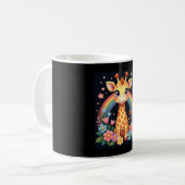Giraffe Lovers T - Shirt Kaffeetasse (Vorderseite Links)