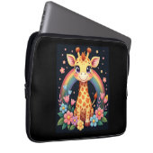 Giraffe Lovers T - Shirt Laptopschutzhülle (Vorne Rechts)