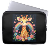 Giraffe Lovers T - Shirt Laptopschutzhülle (Vorderseite)