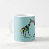 Giraffe Luv 40. Jahrestag Kaffeetasse (Vorderseite Links)