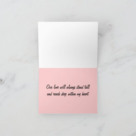 Giraffe Luv Jahrestag Karte (Innenseite)