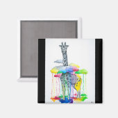 Giraffe Magnet (Vorderseite/Rückseite)