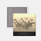 Giraffe Magnet (Vorderseite/Rückseite)