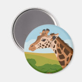 Giraffe Magnet (Vorderseite/Rückseite)