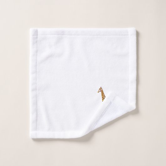 Giraffe Malerei Badetuch Set (Waschlappen)