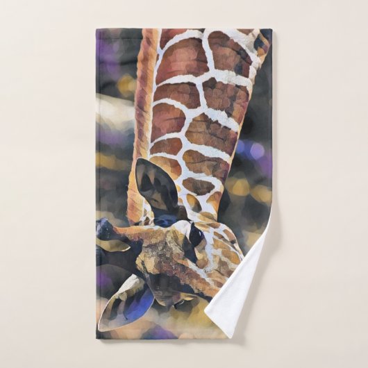 Giraffe Malerei Vintag Handtuch (Handtuch)