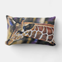 Giraffe Malerei Vintag Lendenkissen