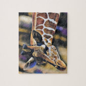 Giraffe Malerei Vintag Puzzle (Vertikal)
