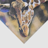 Giraffe Malerei Vintag Seidenpapier (Ausschnitt)