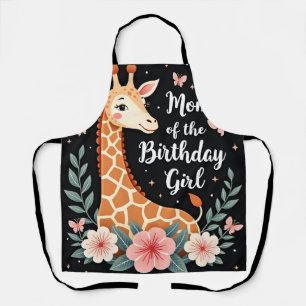 Giraffe-Mama der GeburtstagsGirl Matching Family L Schürze