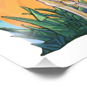 Giraffe Mama und Baby Fotodruck (Ecke)