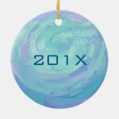 Giraffe Mama und Baby Keramikornament (Hinten)