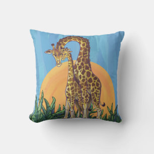 Giraffe Mama und Baby Kissen