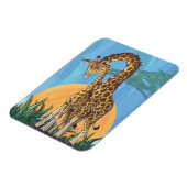 Giraffe Mama und Baby Magnet (Linke Seite)