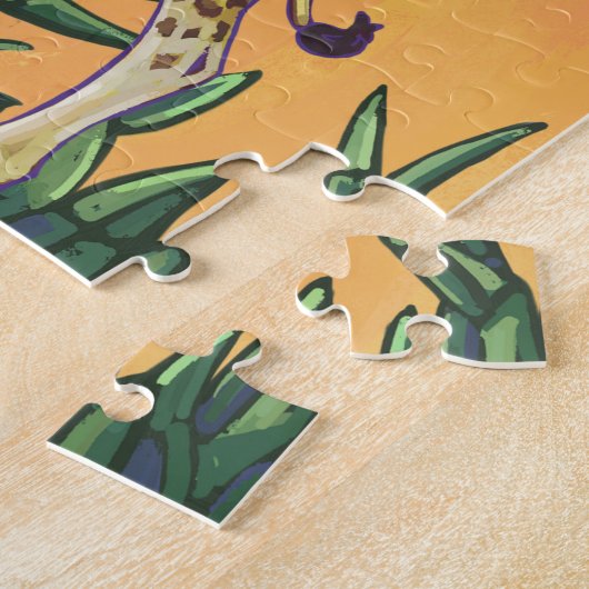 Giraffe Mama und Baby Puzzle (Seite)