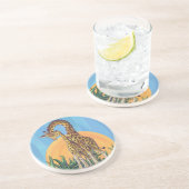 Giraffe Mama und Baby Untersetzer (Seite)