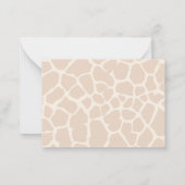 Giraffe Mama und ihr Sohn Danke-Karte Mitteilungskarte (Rückseite)