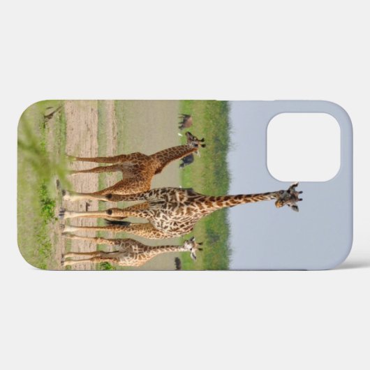 Giraffe Mama und Kinder Case-Mate iPhone Hülle (Rückseite (Horizontal))