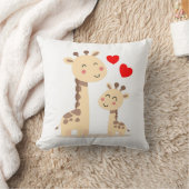 Giraffe Mami und Kind Kissen (Decke)