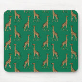 Giraffe Mammalian Emerald Green Wild Animal Africa Mousepad (Vorne)