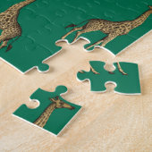 Giraffe Mammalian Emerald Green Wild Animal Africa Puzzle (Seite)
