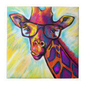 Giraffe Man Art Fliese (Vorderseite)