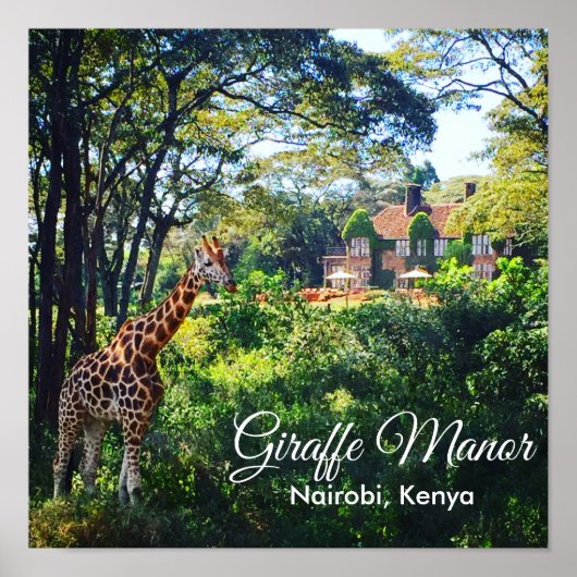 Giraffe Manor Poster (Vorne)