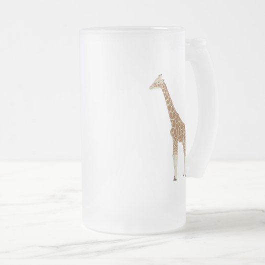 Giraffe Mattglas Bierglas (VorderseiteRechts)