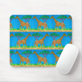 Giraffe - Maus-Pad Mousepad (Mit Mouse)