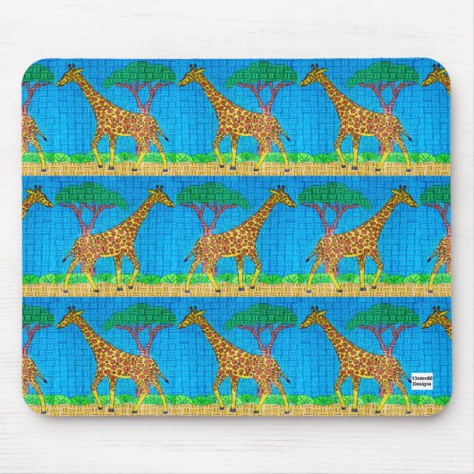 Giraffe - Maus-Pad Mousepad (Vorne)