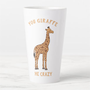 Giraffe Me Crazy Funny Zoo Safari Tierpuff Milchtasse