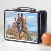 Giraffe-Metall-Lunchbox Metall Brotdose (Beispiel)