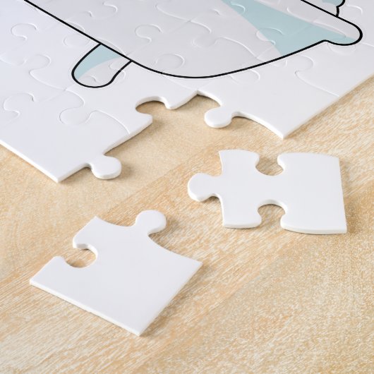 Giraffe mit Badewanne mit Schaumstoff Puzzle (Seite)