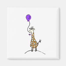 Giraffe mit Ballonmagnet Magnet