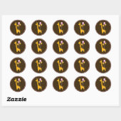 Giraffe mit Balloons Baby Shower Sticker (Blatt)