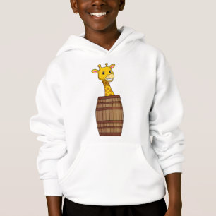 Giraffe mit Barrel Hoodie